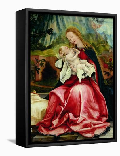 The Virgin and Child, from the Isenheim Altarpiece, circa 1512-16-Matthias Grünewald-Framed Premier Image Canvas