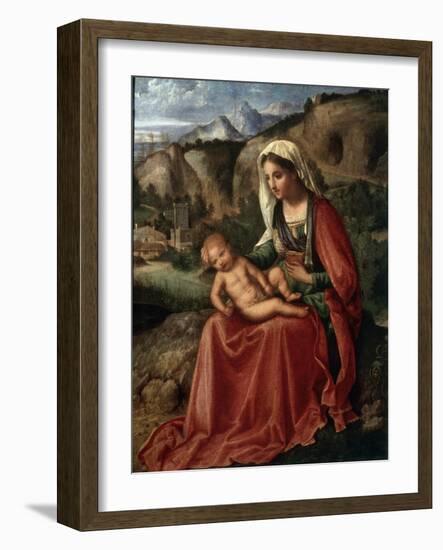 The Virgin and Child in a Landscape, C1503-Giorgione-Framed Giclee Print