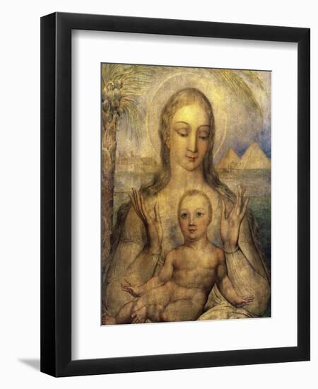 The Virgin and Child in Egypt-William Blake-Framed Premium Giclee Print