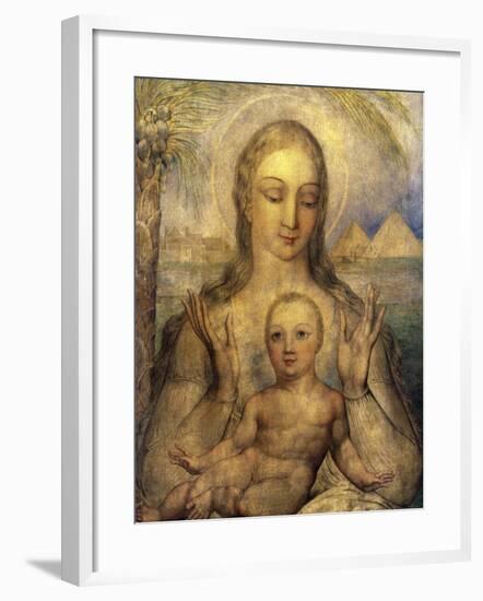 The Virgin and Child in Egypt-William Blake-Framed Giclee Print