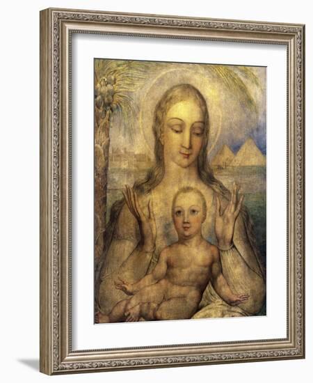 The Virgin and Child in Egypt-William Blake-Framed Giclee Print