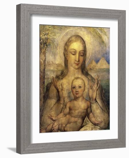 The Virgin and Child in Egypt-William Blake-Framed Giclee Print