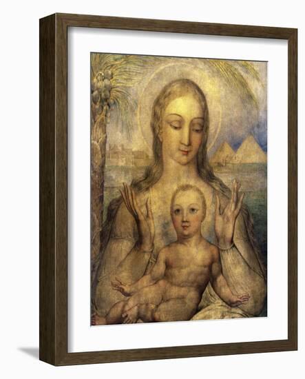 The Virgin and Child in Egypt-William Blake-Framed Giclee Print