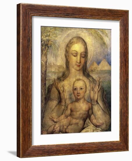 The Virgin and Child in Egypt-William Blake-Framed Giclee Print