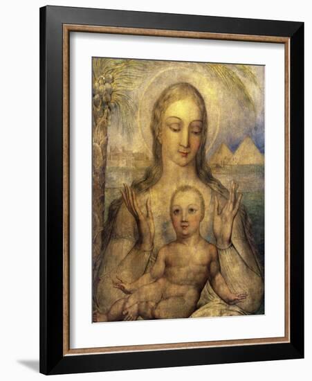 The Virgin and Child in Egypt-William Blake-Framed Giclee Print