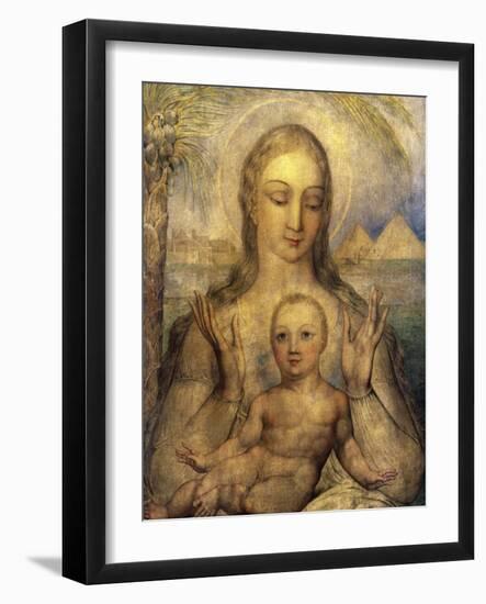 The Virgin and Child in Egypt-William Blake-Framed Giclee Print