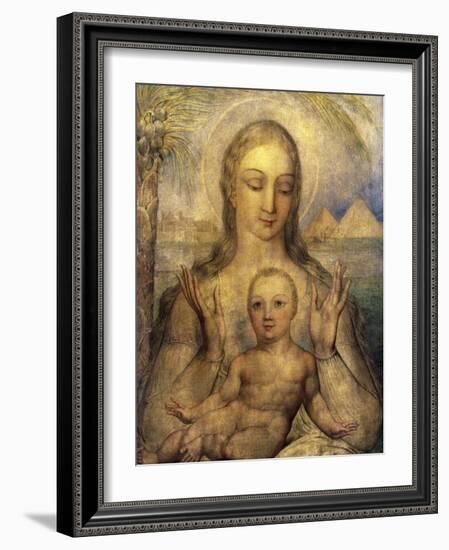 The Virgin and Child in Egypt-William Blake-Framed Giclee Print