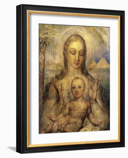 The Virgin and Child in Egypt-William Blake-Framed Giclee Print