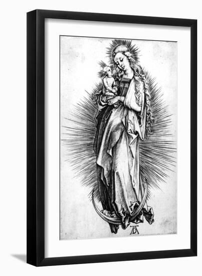 The Virgin and Child on a Crescent, 1499-Albrecht Dürer-Framed Giclee Print