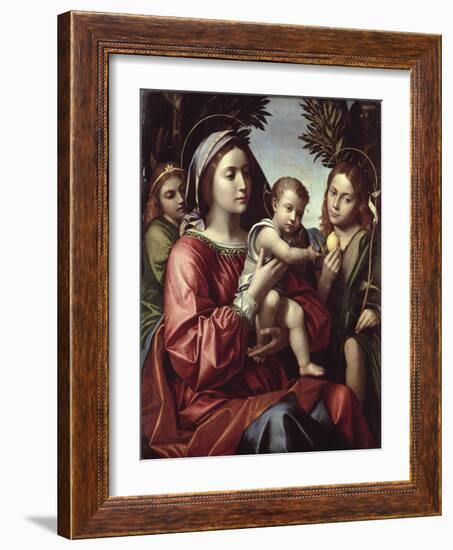 The Virgin and Child, St. John the Baptist and an Angel-Paolo Morando-Framed Giclee Print