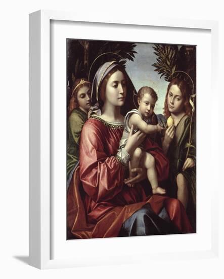 The Virgin and Child, St. John the Baptist and an Angel-Paolo Morando-Framed Giclee Print