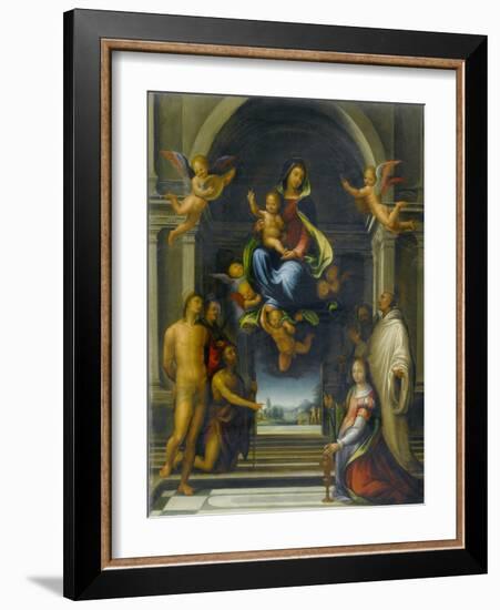 The Virgin and Child Surrounded by Saints, C.1570-1674-Fra Bartolommeo-Framed Giclee Print