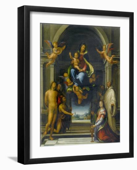 The Virgin and Child Surrounded by Saints, C.1570-1674-Fra Bartolommeo-Framed Giclee Print