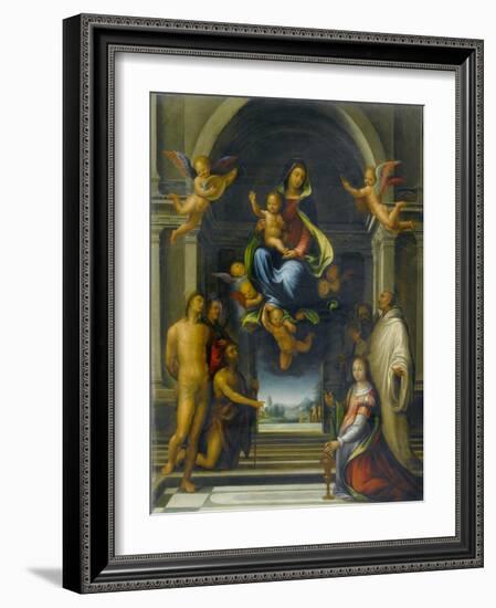 The Virgin and Child Surrounded by Saints, C.1570-1674-Fra Bartolommeo-Framed Giclee Print