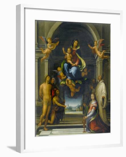 The Virgin and Child Surrounded by Saints, C.1570-1674-Fra Bartolommeo-Framed Giclee Print