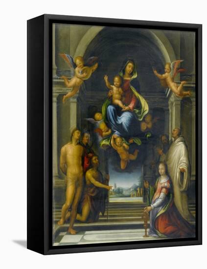 The Virgin and Child Surrounded by Saints, C.1570-1674-Fra Bartolommeo-Framed Premier Image Canvas