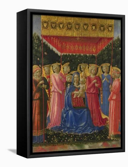 The Virgin and Child with Angels, C. 1450-Benozzo Gozzoli-Framed Premier Image Canvas