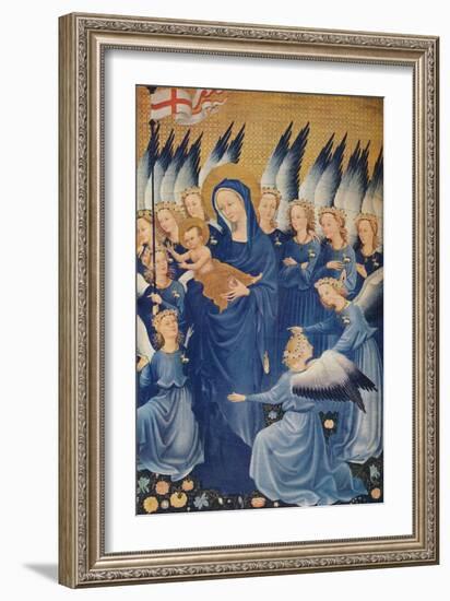 'The Virgin and Child with Angels: Leaf of the Wilton Diptych', c1395. (1941)-Unknown-Framed Giclee Print