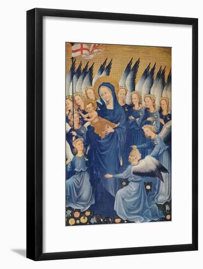 'The Virgin and Child with Angels: Leaf of the Wilton Diptych', c1395. (1941)-Unknown-Framed Giclee Print