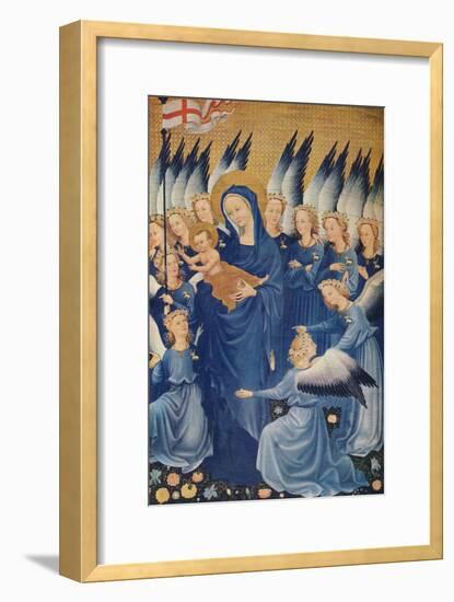'The Virgin and Child with Angels: Leaf of the Wilton Diptych', c1395. (1941)-Unknown-Framed Giclee Print