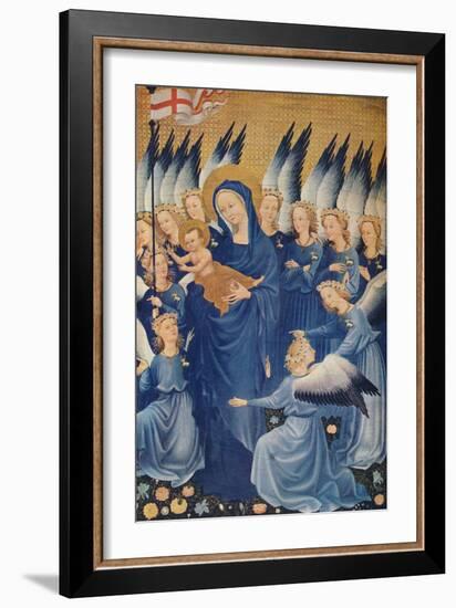 'The Virgin and Child with Angels: Leaf of the Wilton Diptych', c1395. (1941)-Unknown-Framed Giclee Print