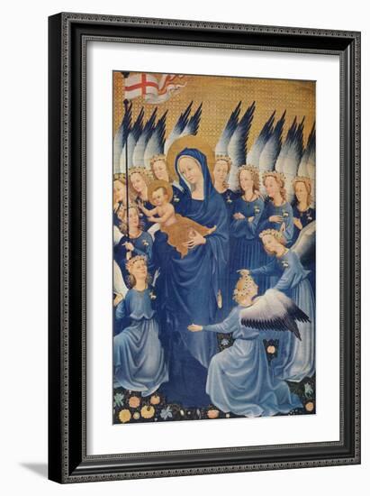 'The Virgin and Child with Angels: Leaf of the Wilton Diptych', c1395. (1941)-Unknown-Framed Giclee Print