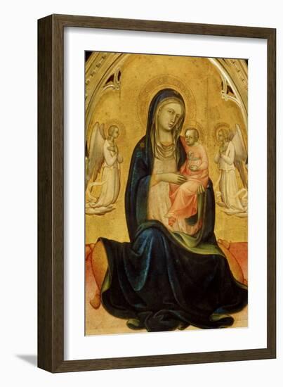The Virgin and Child with Angels (Madonna of Humilit), C1408-C1410-Lorenzo Monaco-Framed Giclee Print