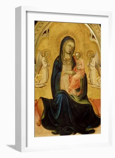 The Virgin and Child with Angels (Madonna of Humilit), C1408-C1410-Lorenzo Monaco-Framed Giclee Print