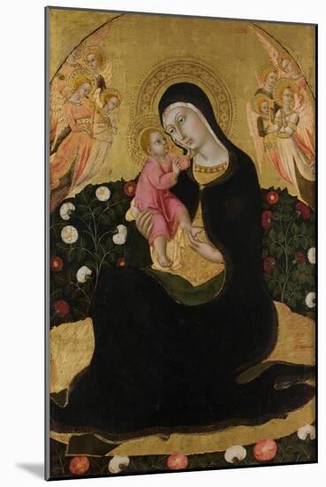 The Virgin and Child with Angels (Madonna of Humilit), Mid of the 15th C-Sano di Pietro-Mounted Giclee Print
