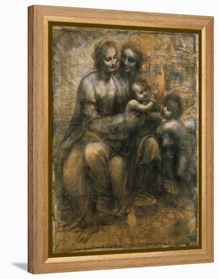 The Virgin and Child with Saint Anne and Saint John the Baptist, C1500-Leonardo da Vinci-Framed Premier Image Canvas