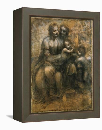 The Virgin and Child with Saint Anne and Saint John the Baptist, C1500-Leonardo da Vinci-Framed Premier Image Canvas