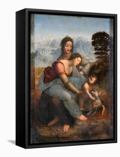 The Virgin and Child with Saint Anne, C.1508-Leonardo da Vinci-Framed Premier Image Canvas