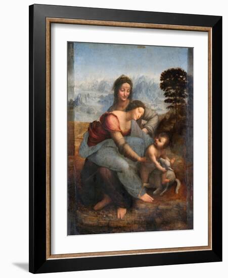 The Virgin and Child with Saint Anne, C.1508-Leonardo da Vinci-Framed Giclee Print