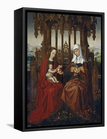 The Virgin and Child with Saint Anne, Ca 1528-Ambrosius Benson-Framed Premier Image Canvas