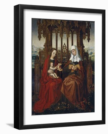 The Virgin and Child with Saint Anne, Ca 1528-Ambrosius Benson-Framed Giclee Print