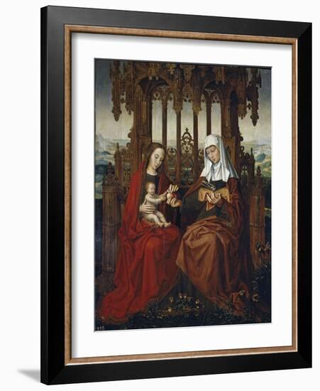 The Virgin and Child with Saint Anne, Ca 1528-Ambrosius Benson-Framed Giclee Print