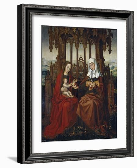 The Virgin and Child with Saint Anne, Ca 1528-Ambrosius Benson-Framed Giclee Print