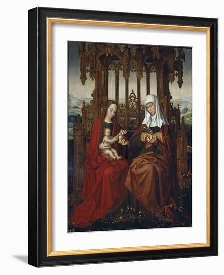The Virgin and Child with Saint Anne, Ca 1528-Ambrosius Benson-Framed Giclee Print