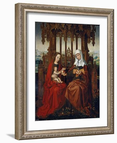 The Virgin And Child With Saint Anne-Ambrosius Benson-Framed Giclee Print