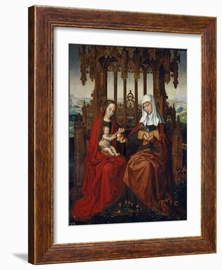 The Virgin And Child With Saint Anne-Ambrosius Benson-Framed Giclee Print