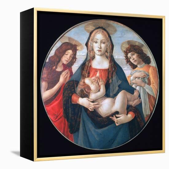 The Virgin and Child with Saint John and an Angel, C1490-Sandro Botticelli-Framed Premier Image Canvas