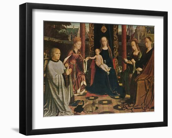 'The Virgin and Child with Saints and Donor', 1510, (1909)-Gerard David-Framed Giclee Print