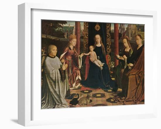 'The Virgin and Child with Saints and Donor', 1510, (1909)-Gerard David-Framed Giclee Print