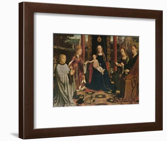 'The Virgin and Child with Saints and Donor', 1510, (1909)-Gerard David-Framed Giclee Print