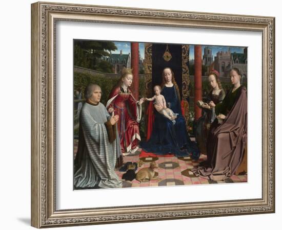 The Virgin and Child with Saints and Donor, C. 1510-Gerard David-Framed Giclee Print
