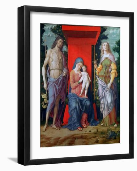 The Virgin and Child with Saints, C1490-1505-Andrea Mantegna-Framed Giclee Print