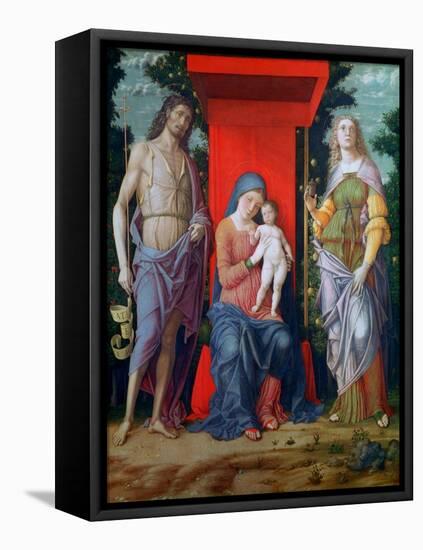 The Virgin and Child with Saints, C1490-1505-Andrea Mantegna-Framed Premier Image Canvas