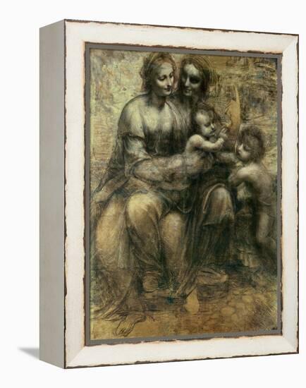 The Virgin and Child with Ss. Anne and John the Baptist, circa 1499-Leonardo da Vinci-Framed Premier Image Canvas