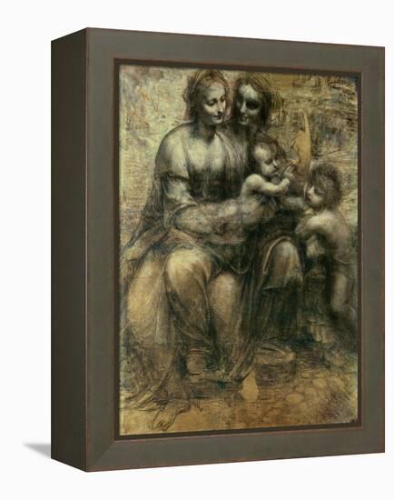 The Virgin and Child with Ss. Anne and John the Baptist, circa 1499-Leonardo da Vinci-Framed Premier Image Canvas