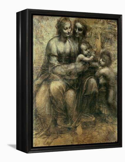 The Virgin and Child with Ss. Anne and John the Baptist, circa 1499-Leonardo da Vinci-Framed Premier Image Canvas